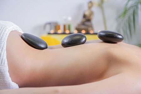 Hot stone massage